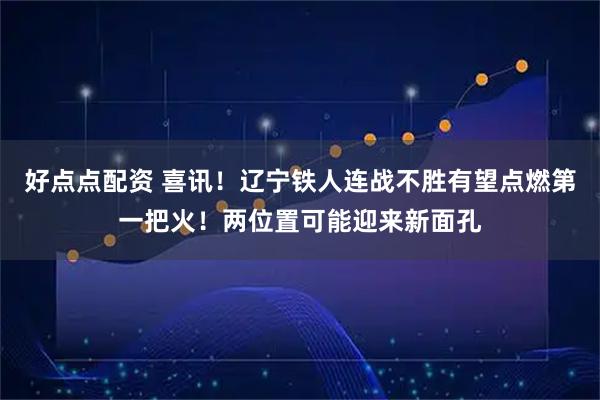 好点点配资 喜讯！辽宁铁人连战不胜有望点燃第一把火！两位置可能迎来新面孔